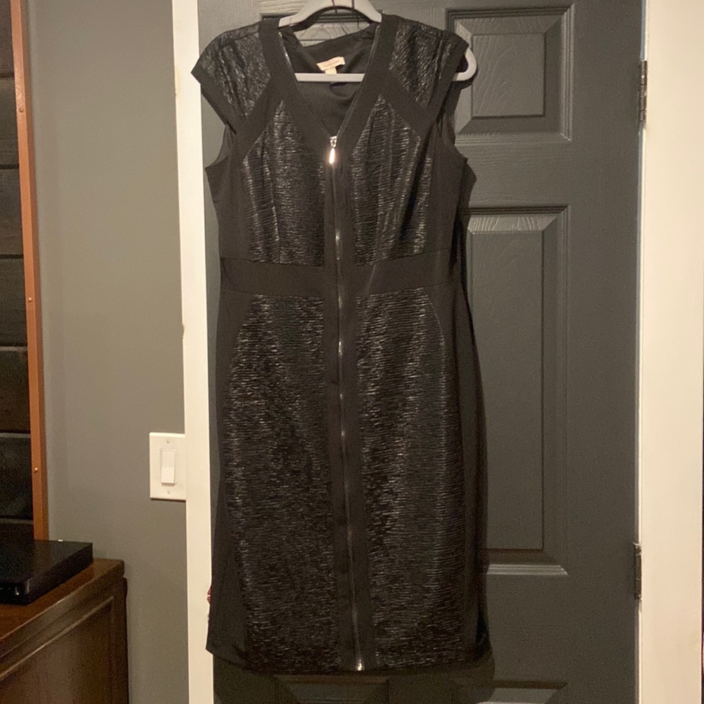 Black zipper dress